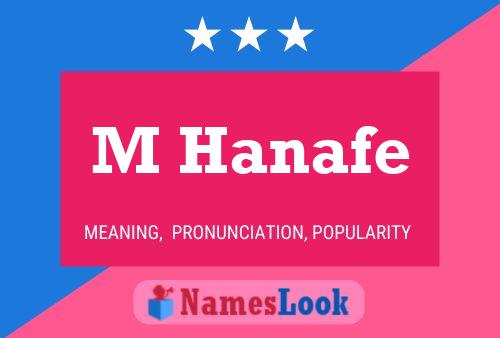 M Hanafe Name Poster