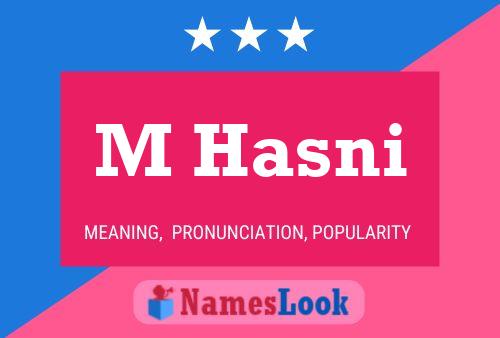 M Hasni Name Poster