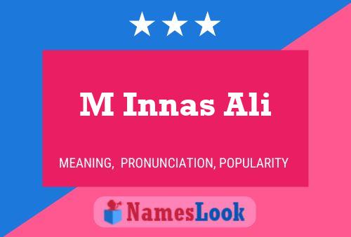 M Innas Ali Name Poster