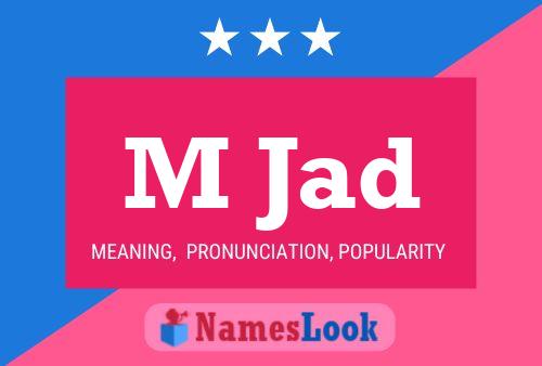 M Jad Name Poster