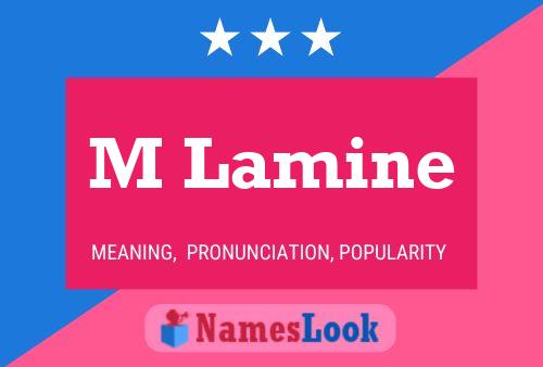 M Lamine Name Poster