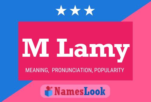 M Lamy Name Poster