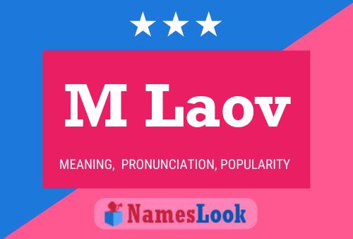 M Laov Name Poster