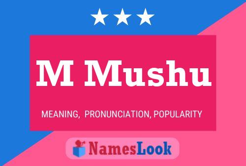 M Mushu Name Poster