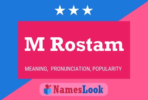 M Rostam Name Poster