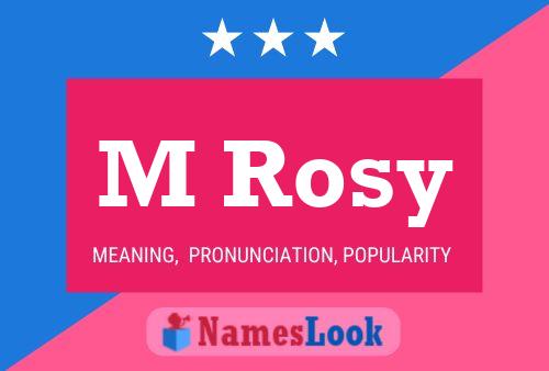 M Rosy Name Poster