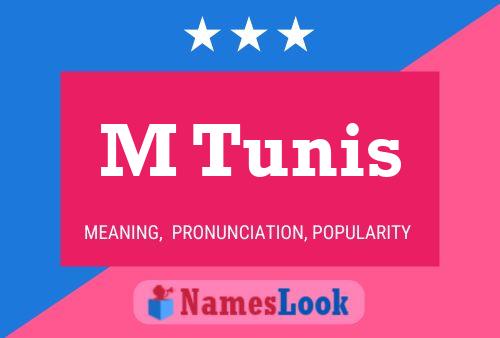 M Tunis Name Poster