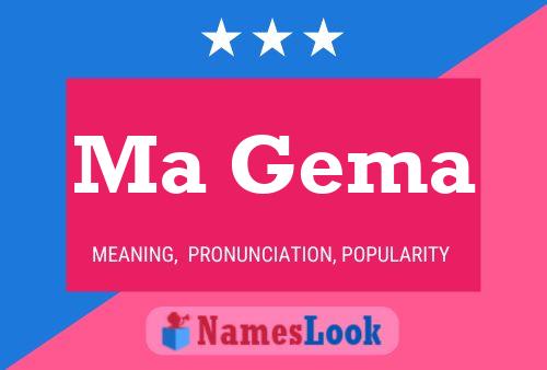 Ma Gema Name Poster