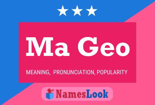 Ma Geo Name Poster