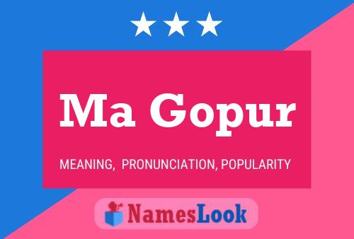 Ma Gopur Name Poster