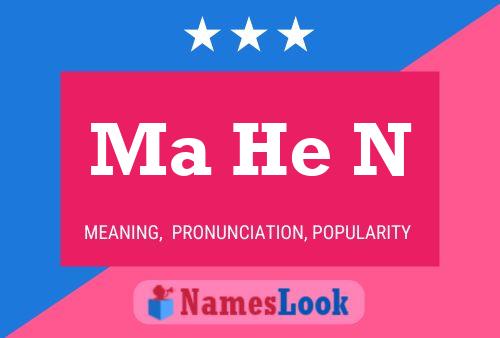 Ma He N Name Poster