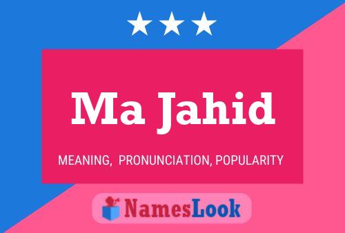 Ma Jahid Name Poster