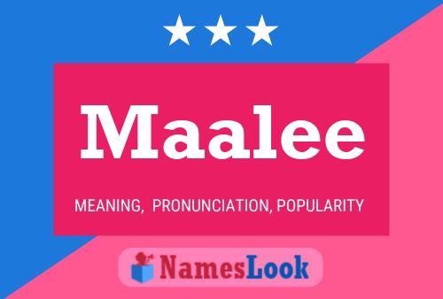 Maalee Name Poster