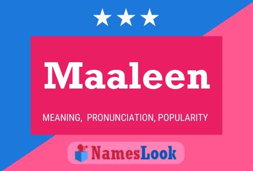 Maaleen Name Poster