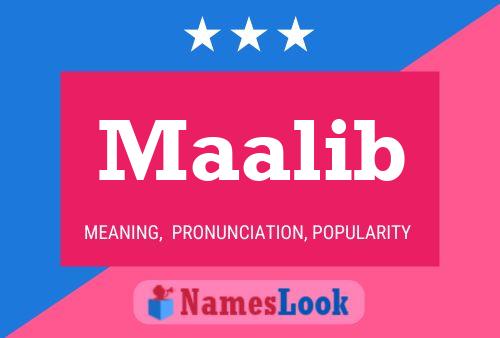 Maalib Name Poster