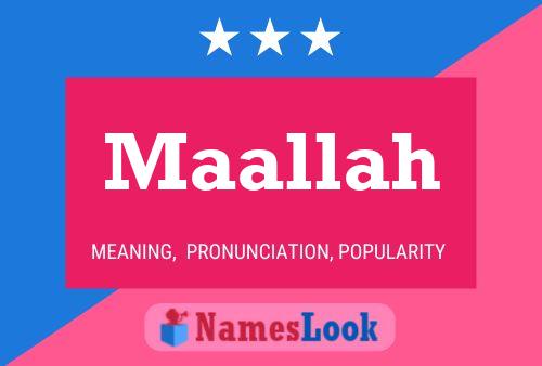 Maallah Name Poster