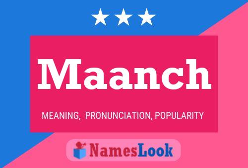 Maanch Name Poster