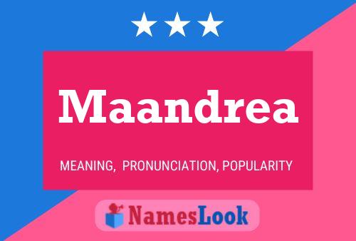 Maandrea Name Poster