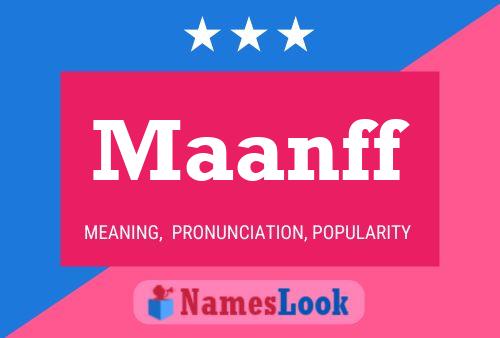 Maanff Name Poster