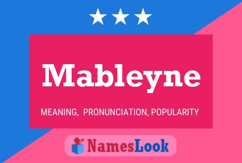 Mableyne Name Poster