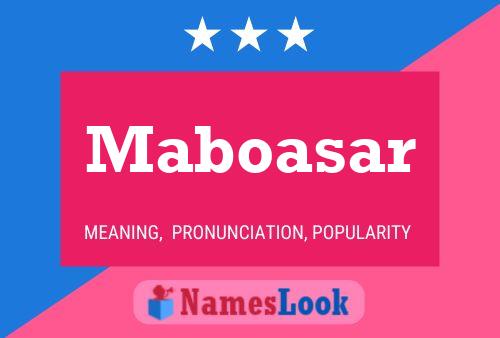 Maboasar Name Poster