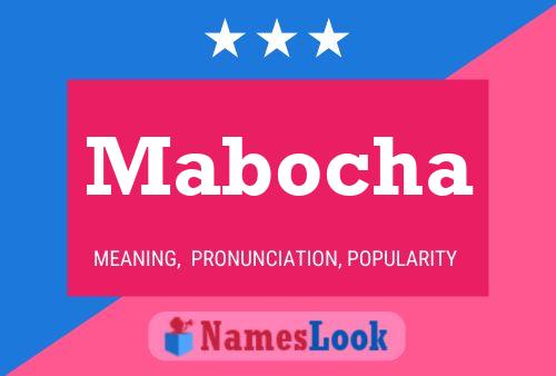 Mabocha Name Poster