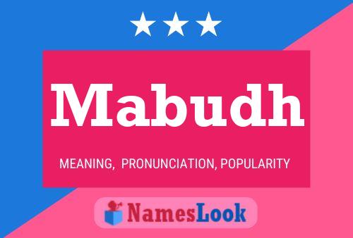 Mabudh Name Poster