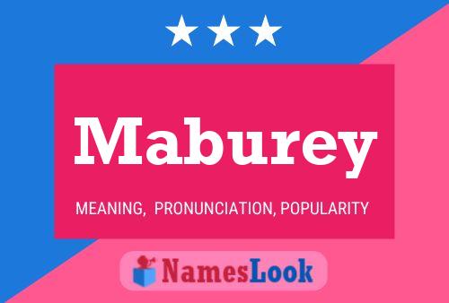 Maburey Name Poster