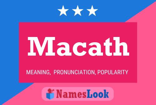 Macath Name Poster