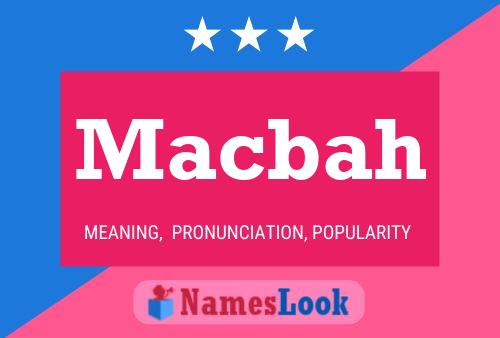 Macbah Name Poster