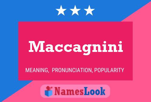 Maccagnini Name Poster