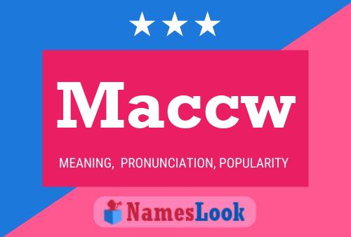 Maccw Name Poster