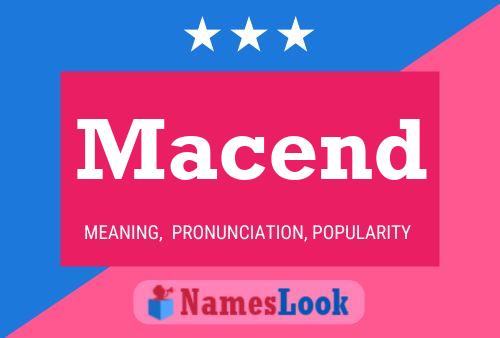 Macend Name Poster