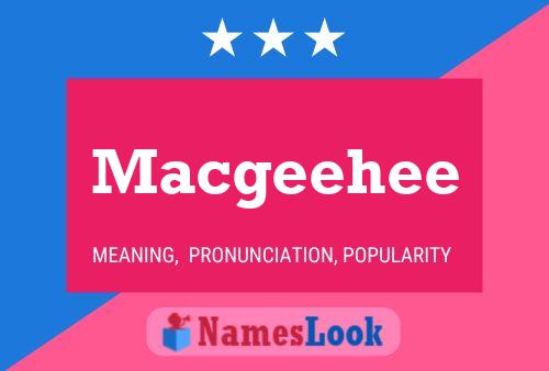 Macgeehee Name Poster