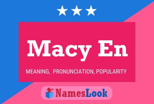 Macy En Name Poster