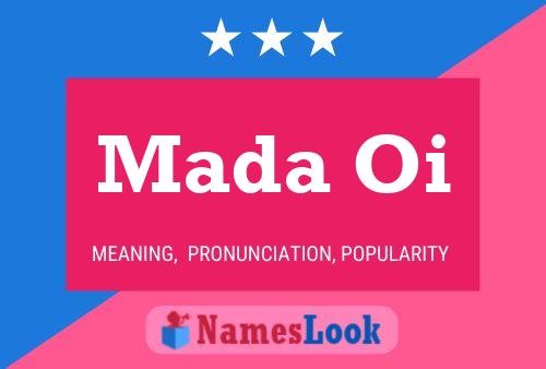 Mada Oi Name Poster