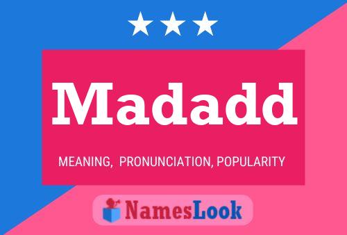 Madadd Name Poster