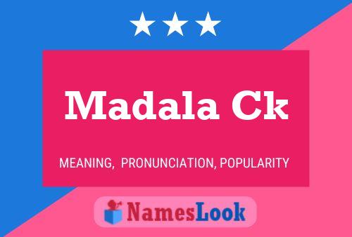 Madala Ck Name Poster