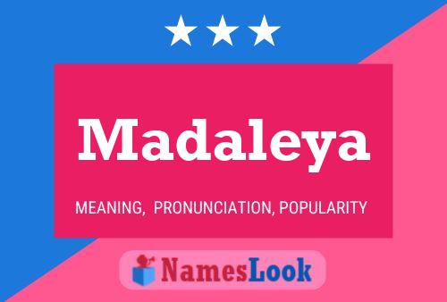 Madaleya Name Poster