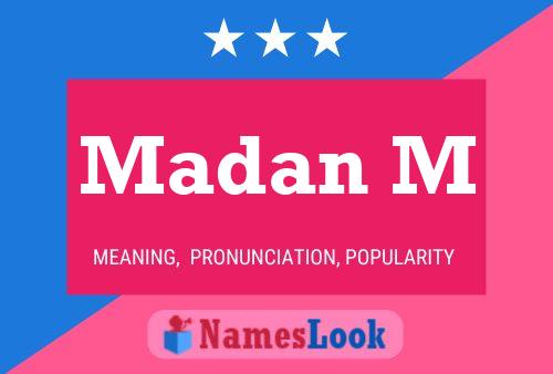 Madan M Name Poster