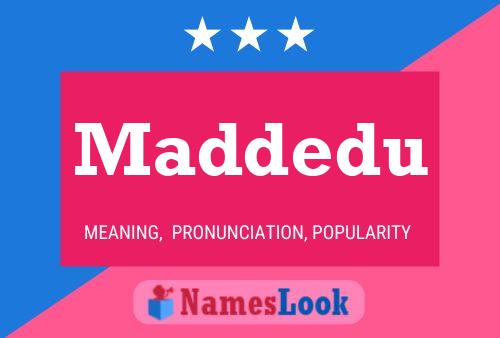 Maddedu Name Poster