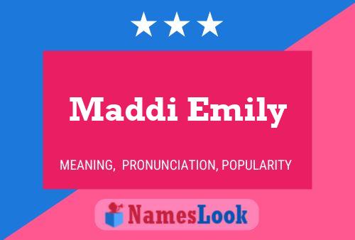 Maddi Emily Name Poster