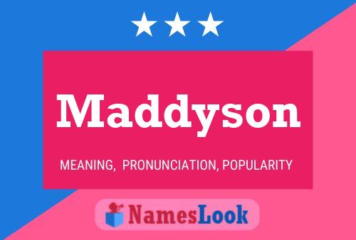 Maddyson Name Poster