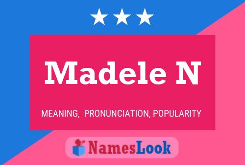 Madele N Name Poster