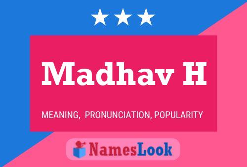 Madhav H Name Poster