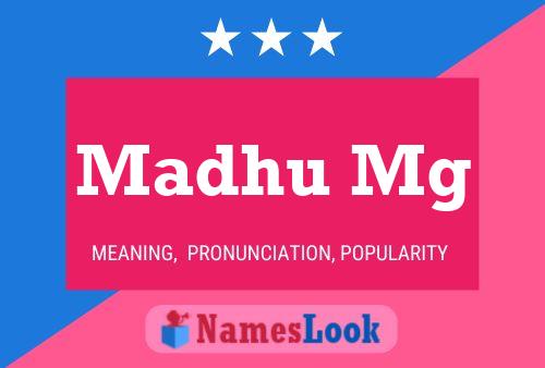 Madhu Mg Name Poster