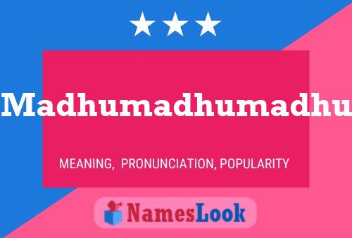 Madhumadhumadhu Name Poster