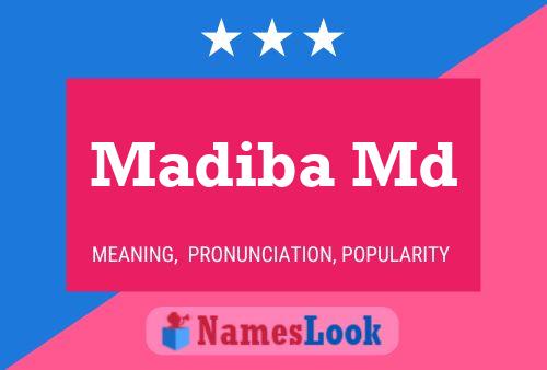 Madiba Md Name Poster