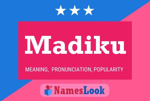 Madiku Name Poster