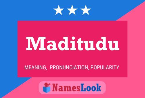 Maditudu Name Poster